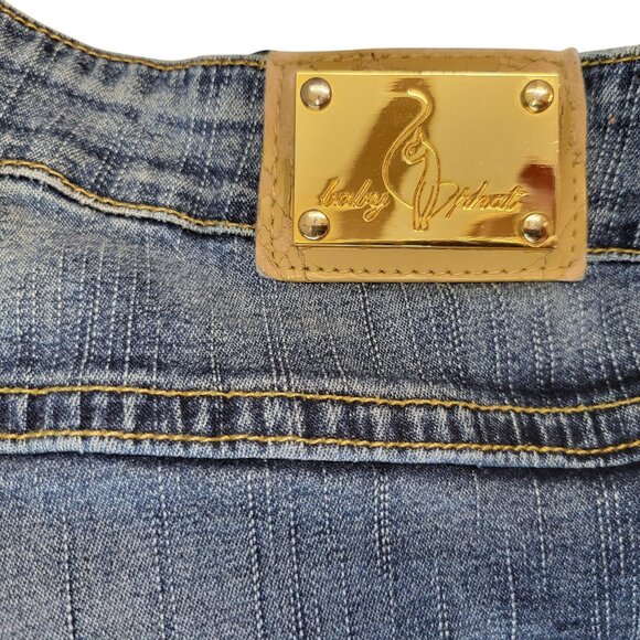 Baby Phat Womens Bootcut Jeans With Embroidered Back Pocket Size 13 - Picture 5 of 10